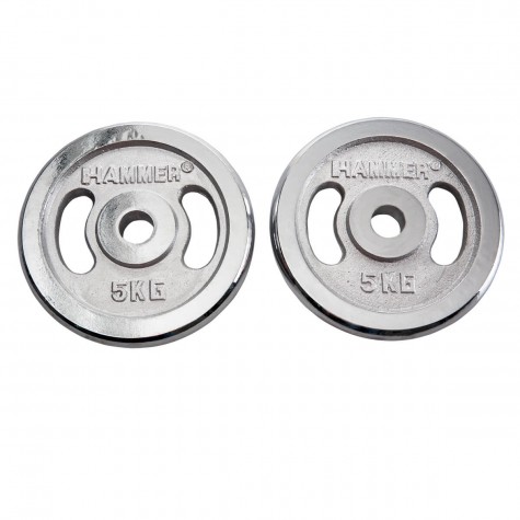 Finnlo FINNLO Gewichtsscheiben 2x 5 kg, chrom chrom