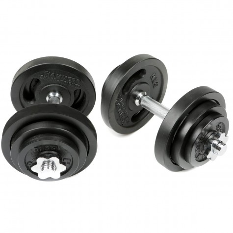 HAMMER 40 kg Kurzhantel-Set, Eisen